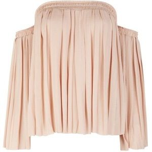 Elizabeth and James Emelyn Blush Off Shoulder Top